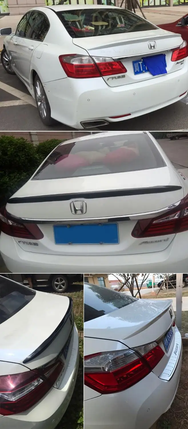 AITWATT для Honda Accord черный спойлер Высокое качество ABS пластмассовый задний Багажник крыло багажника спойлер задней крышки крыши белый спойлер для автомобиля