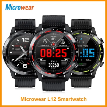 

Microwear L12 SmartWatch Bluetooth Call ECG+PPG Heart Rate Fitness Tracker Blood Pressure IP68 Waterproof VS p16 L13 Smart Watch