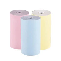 FOR 3 Rolls Color Thermal Paper Roll 57*30mm Photo Paper Clear Printing for PeriPage A6 A8 P1/P2 Mini Pocket Photo Printer