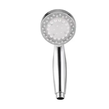 

Romantic Automatic Magic 7 Color 5 LED Lights Handing Rainfall Shower Head Single Round Head RC-9816 for Water Bath Bathroom