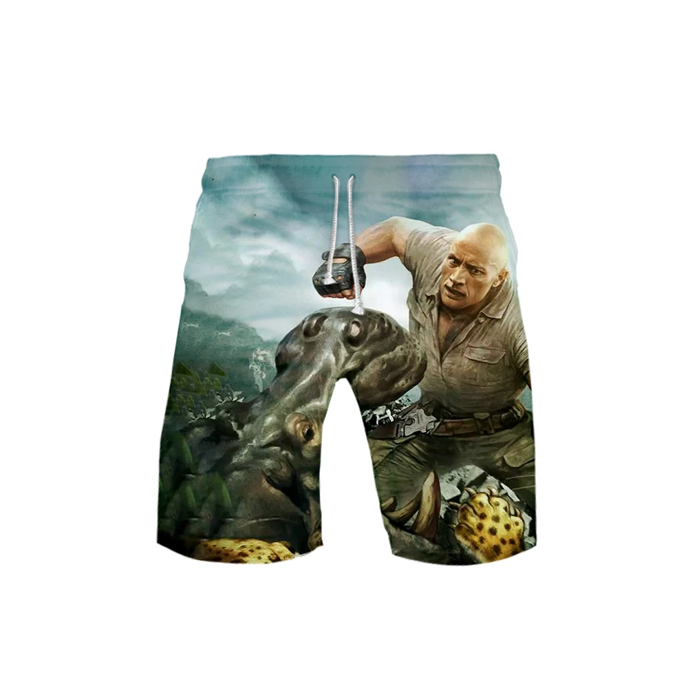 Мужские 3D шорты Jumanji, 3D шорты, лето, новые быстросохнущие мужские шорты Jumanji в стиле хип-хоп, пляжная одежда, уличная одежда