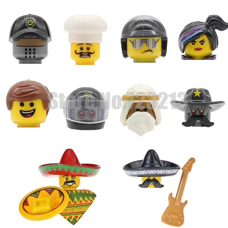 

Single Cartoon Movie Figure Bad Cop Emmet Wyldstyle Sheriff Robo SWAT Fireman Building Blocks Model Bricks Toys Kids L009