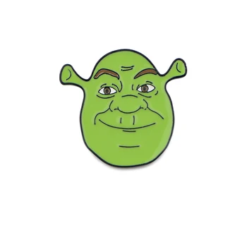 

12pcs/lot E2372 Funny Green Monster Cartoon Hard Enamel Pins Brooch Women Men Lapel Backpack Bags Badge Fashion Jewelry Gifts