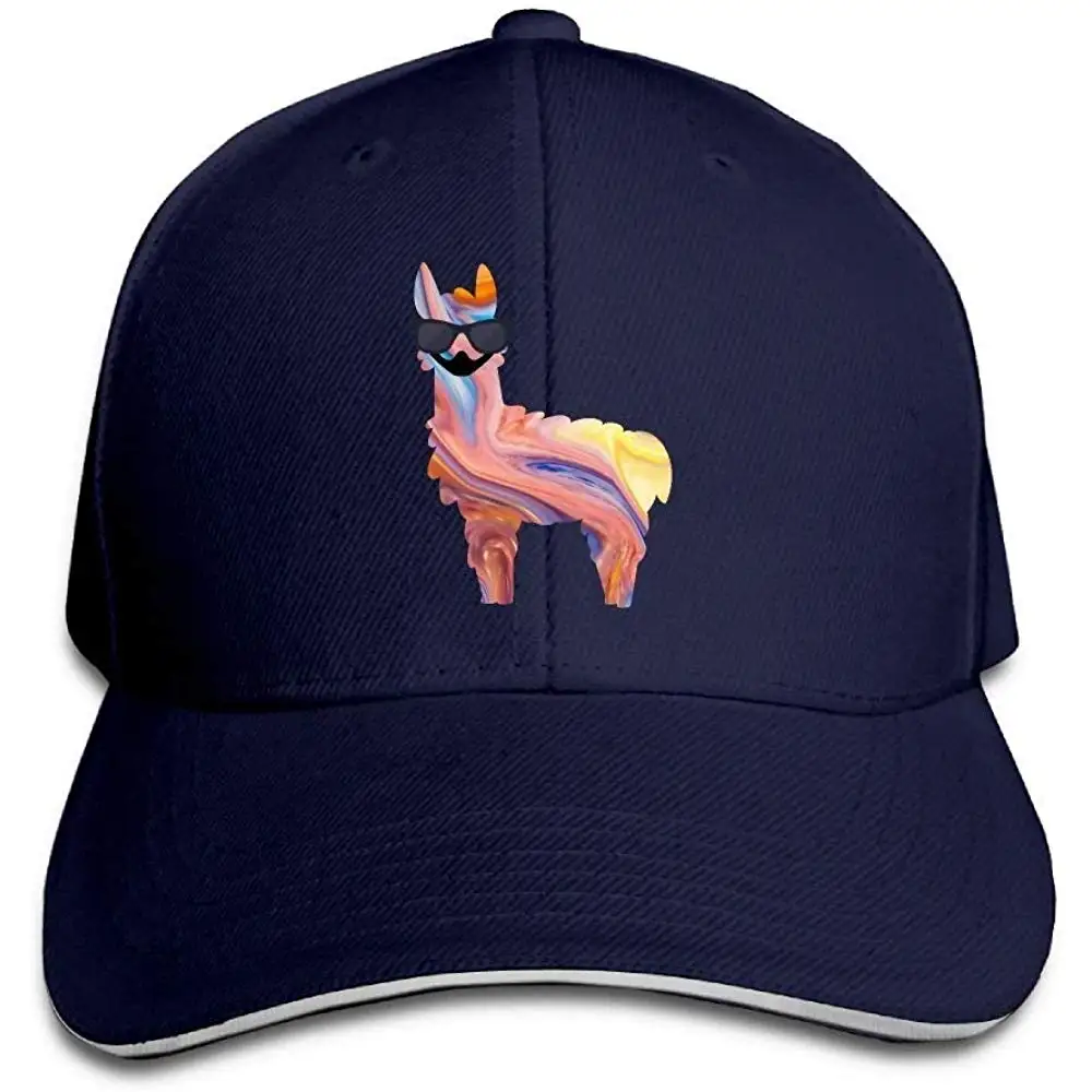 Лама солнцезащитные очки Усы Смешные унисекс Мужчины Классический Регулируемый папа шляпа бейсболка