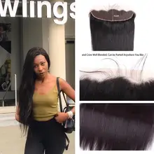 Прямые передние человеческие волосы с 4x13 кружева натуральный Цвет "-20" M бразильские волосы Non-Волосы remy расширения IJOY