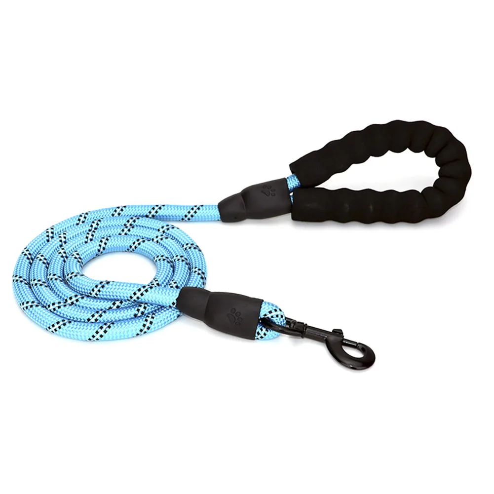 Dog Leash 5ft Pet Dog Walk Leads Strong Light Soft Reflective Braided Rope Soft Nylon DEC889