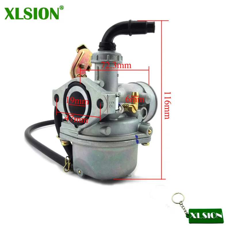 XLSION 19 мм кабельный дроссель PZ19 Карбюратор для Keihin Lifan YX 50cc 70cc 90cc 110cc двигатель Quad ATV