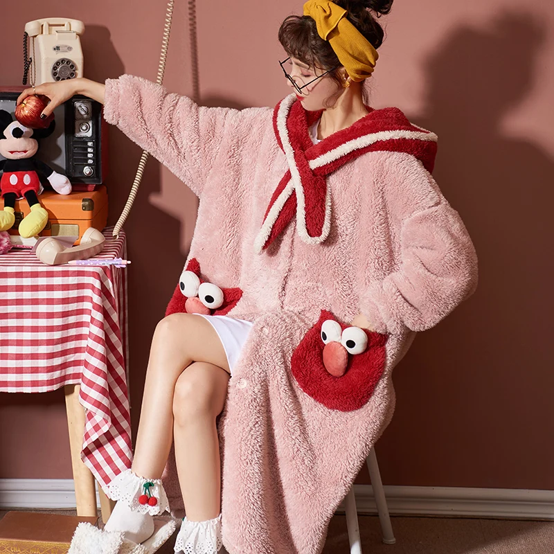 Банный халат для малышей женщин кимоно Yukata синий Новый Длинный рукав Homerobe ночной