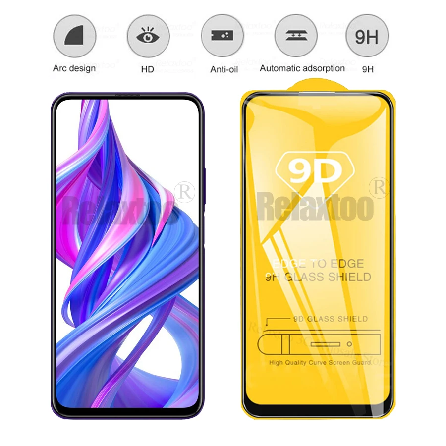 9D полный клей honor 9x pro Защитное стекло для huawei honor 9x закаленное стекло на honer 9x9 x x9 Защитная пленка для экрана 9H