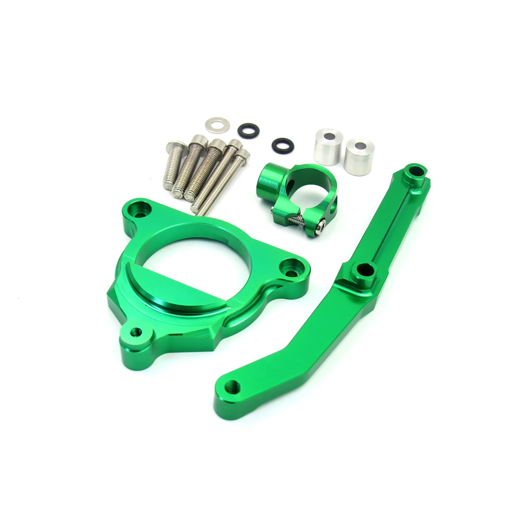 Damper bracket B Для Kawasaki Z800 2013 CNC Алюминиевые Регулируемые мотоциклы рулевая стабилизация демпфер кронштейн комплект для крепления - Цвет: Damper bracket B