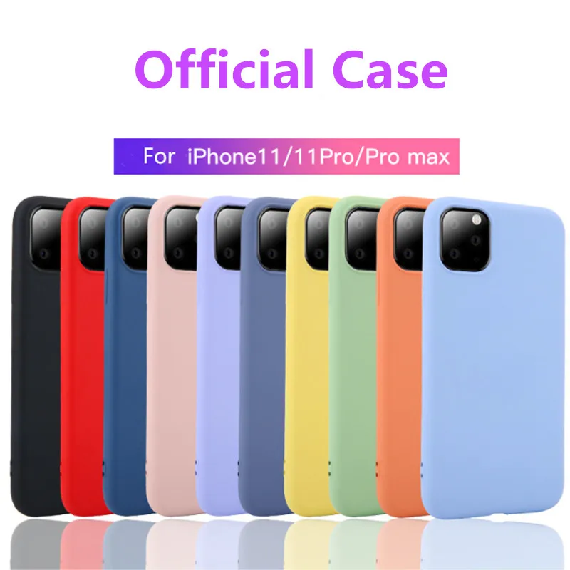 

Official Phone Case For iPhone 11 Pro For iphone 11 Pro Max Liquid Silicone Original Cover For iPhone XS Max XR X Cases
