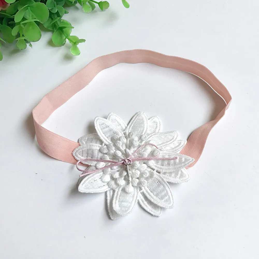 Princess Florals Headband Pointed baby flower headband Kids Stretch Bow Hair Bands Fresh Cute Headwear Hair Accessories