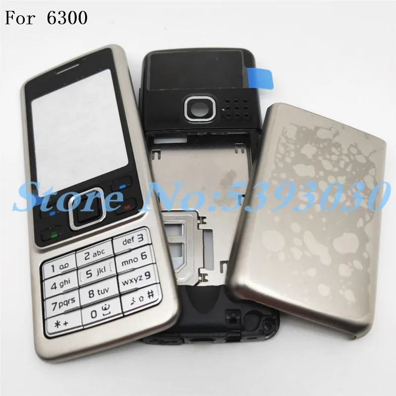 10Pcs /Lot New Housing Case For Nokia 6300 Full Complete Mobile Phone Battery Cover Door Frame With English Keyboard | Мобильные