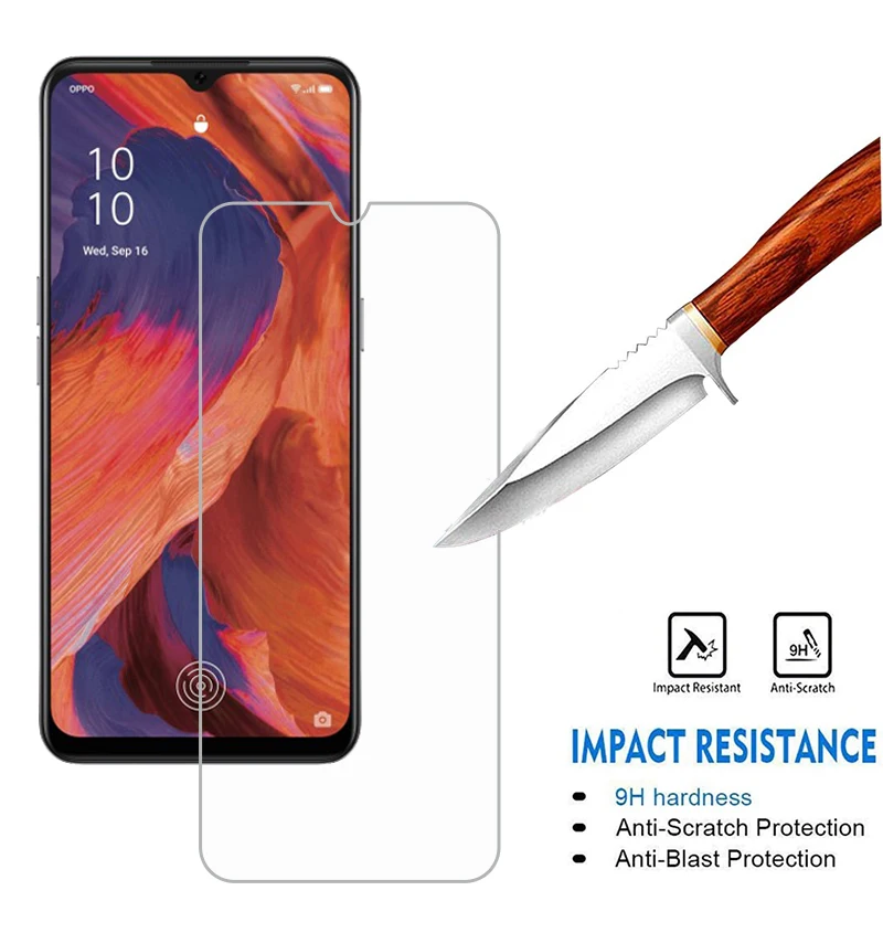 Взрывозащищенное Закаленное стекло для OPPO A73 2020 Защитная пленка экрана телефона