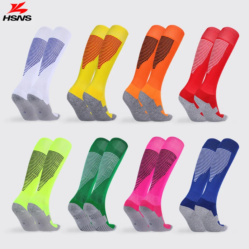 

2 пары футбольных носков для мальчиков на осень и весну спортивные толстые теплые нескользящие носки для соревнований с махровой подошвой