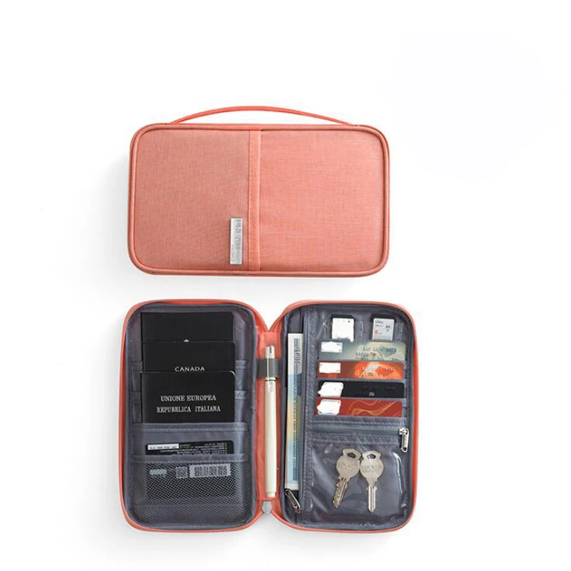 pink S Бренд LKEEP, чехлы для паспорта, держатель, посылка для карт, кредитный держатель для карт, кошелек, органайзер, аксессуары для путешествий, Сумка для документов, держатель для карт - Цвет: pink S