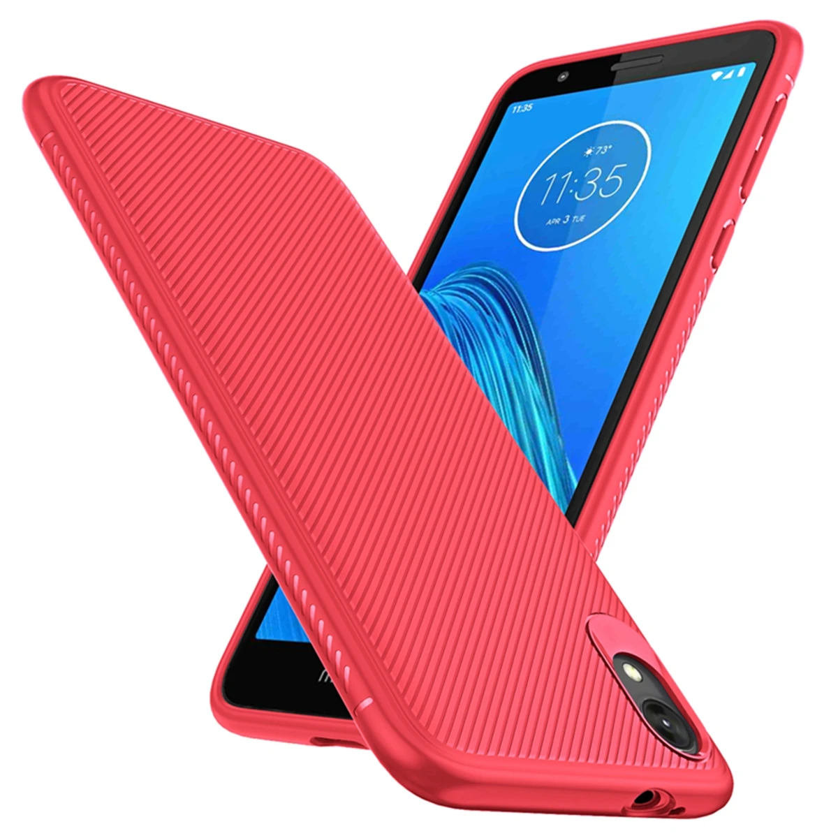 

For Motorola Moto E6 Case Soft TPU Scratch Resistant Protective Shell Anti-slip Anti-Scratch Shockproof Mobile Phone Back Case