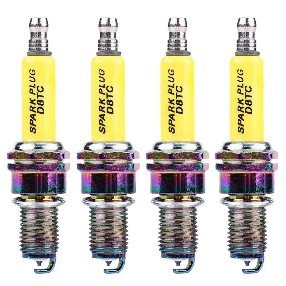 

4pcs D8TC Car Iraurita Spark plug A7TC Spark plug for CG vertical engine series off-road vehicle all-terrain vehicle motorcycle