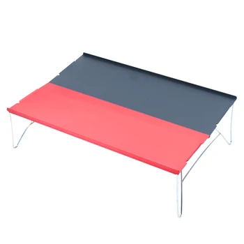

Camping Table Portable Outdoor Aluminum Folding Table BBQ Camping Table Picnic Folding Tables Candy Light Color Desks S L Size