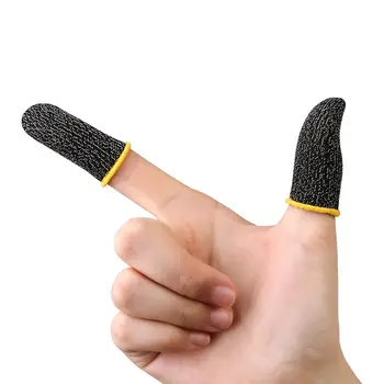 2PCS Gaming Finger Sleeve Sweatproof Gloves PUBG COD Assist Artifact Non-slip Touch Screen Thumb Fingertip Sleeves For PUBG 1