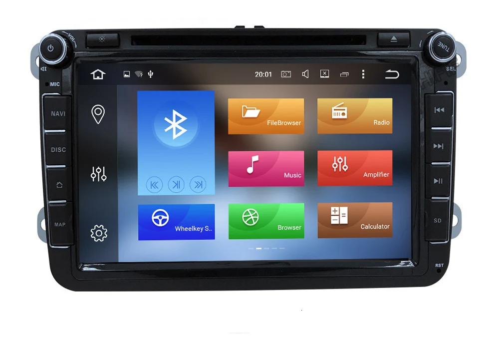 Perfect IPS DSP Android 9.0 2 din multimedia PLAYER For VW passat CC 3C b5 b6 golf 5 6 polo tiguan Turan Seat Altea Toledo BORA RADIO 12