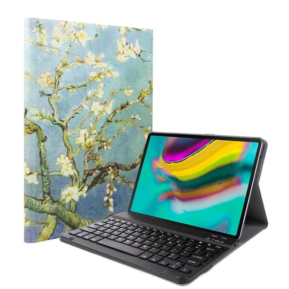Чехол для планшета Sams ung Gal axy Tab S5e 10,5 T720 T725 Bluetooth клавиатура с печатной крышкой планшет коврик покрытие Cases-L829 - Цвет: A