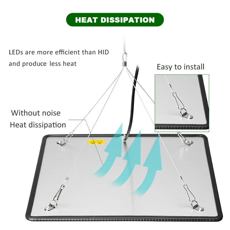  3500K Grow Tent Lamp 1000W LED Grow Light Panel Phyto Lamp For Plant Full Spectrum Led Lights For I - 4000233251811