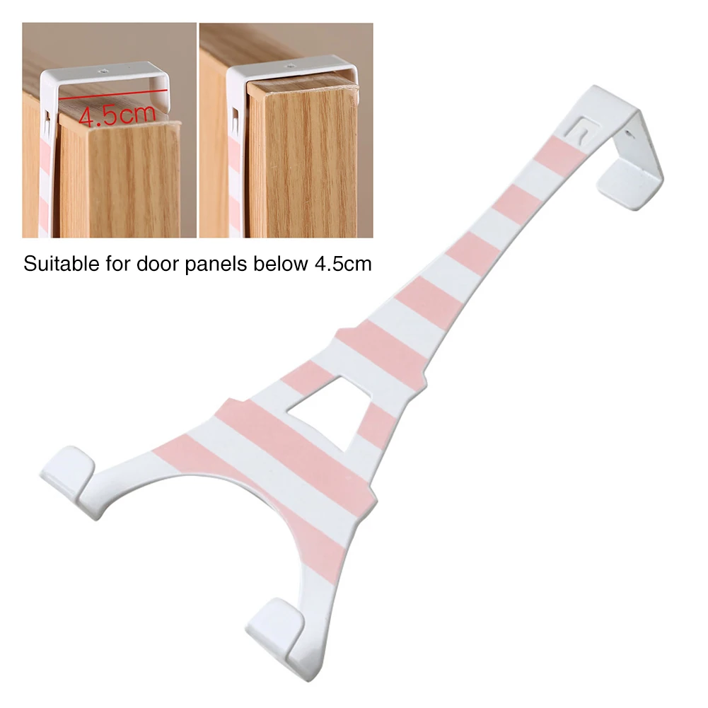 Bathroom Door Hooks Home Bedroom Holder Hanging Towel Decorative Screw Free Rack Bag Hat Clothes Right Angle Tower Shape