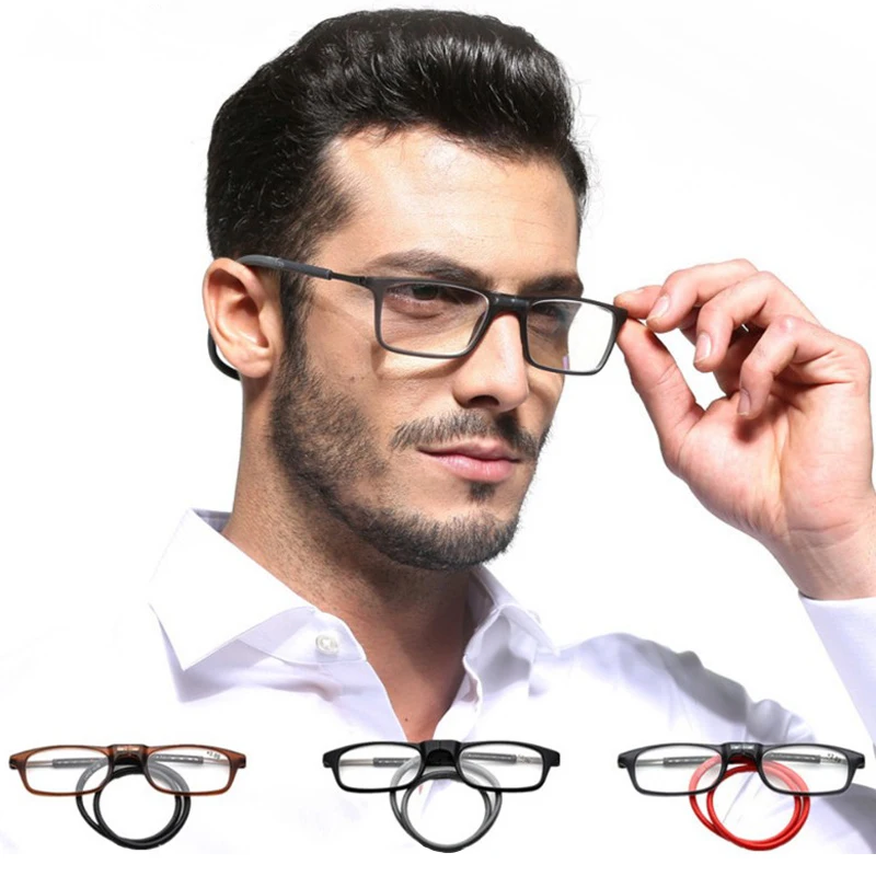 Convenient Reading Glasses With Hang a Neck