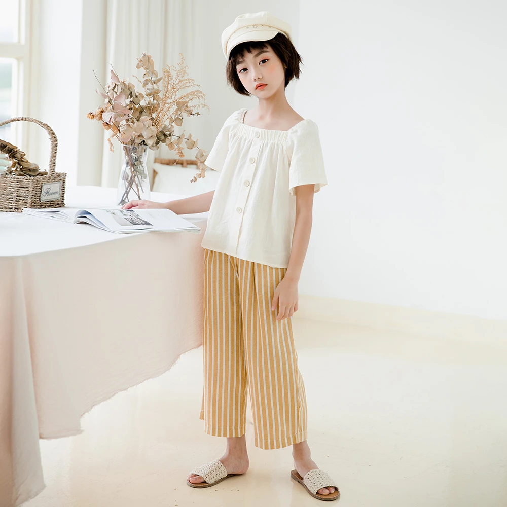 Детская летняя одежда 2020 года весенние штаны для девочек-подростков Детские