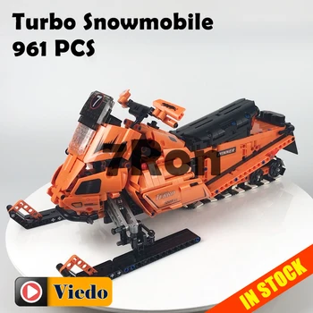 

Dropshipping 7068 961pcs blocks technic Figure Turbo Snowmobile Model building toys hobbies bricks for children
