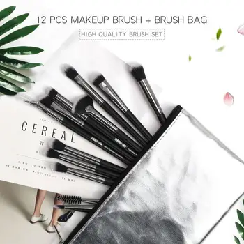 

15/18/20pcs Portable Nylon Hair Makeup Brushes Kits Highlight Powder Shadow Eye Brushes Blush Profile Foundation Profession X1S7