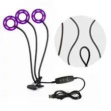 Полный спектр 18 Вт Светодиодный светильник для выращивания с зажимом гидропонный суккулентный Светильник лампы