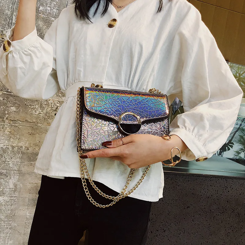 

Women Handbag Shoulder-Crossbody-Bag Snake-Pattern Brand Designer Chain Messenger-Bag