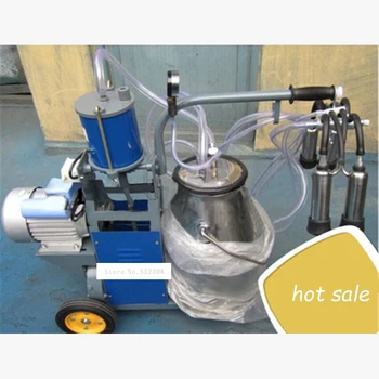 

High Quality Movable Plug Cow Milker 550W Single Bucket Type Portable Piston Sheep Goat Milking Machine High Output 220V/110V