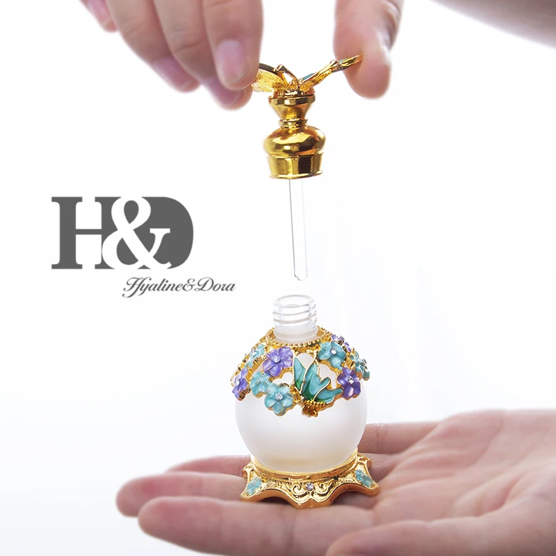 H& D 15 мл бабочка украшенная многоразовая бутылка для духов пустая бутылка для духов Рождественский подарок домашний декор Свадебные сувениры