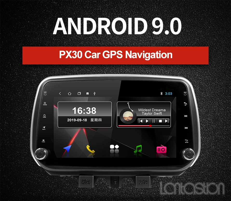 Discount Android 9.0 car dvd gps player for hyundai Tucson ix35 2018 car dvd gps navigation raido video  player 1 din car stereo 0