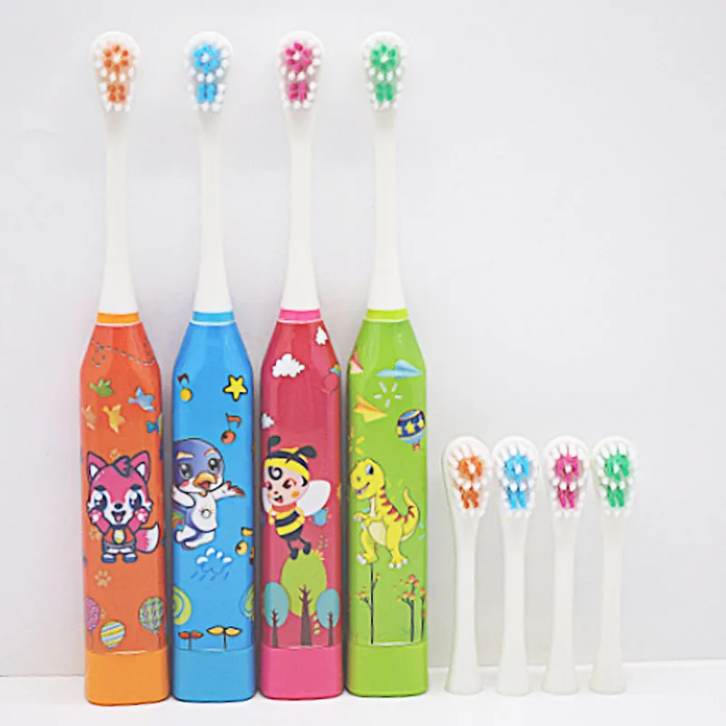 Children'S Cartoon Pattern Sonic Electric Toothbrush Creative Home Cute Wash Dry Battery Soft Fur Clean Electric Toothbrush Children'S Cartoon Pattern Sonic Electric Toothbrush Creative Home Cute Wash Dry Battery Soft Fur Clean Electric Toothbrush