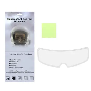 

Hot Helmet Rainproof And Fog-proof Patch Motorcycle Sticker Helmet Anti-rain Anti-fog Film Electric Car Half-helmet Anti-fog