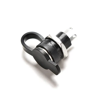 

1pcs 3A 5.5 x2.1mm Black Waterproof DC Power Socket Jack Power Charger Plug Panel Mount Female Mount Connector