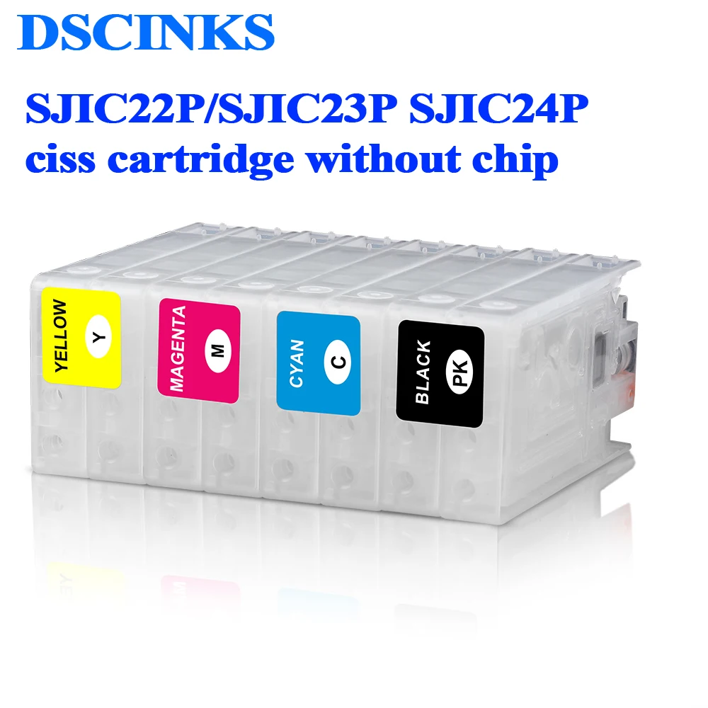 SJIC22P SJIC23P SJIC24P CISS Without chip for Epson TM-C3520 C3510 ColorWorks C3500 TM-C3510 C3520 Continuous ink supply system