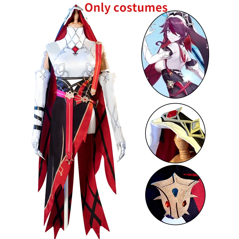 

Game Genshin Impact Cosplay Costumes Rosaria Nun Cheongsam Cosplay Costume Full Set Role Playing Halloween Performance Party