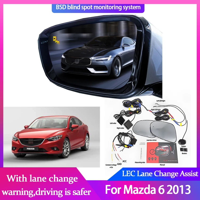 CarBlindSpotMonitoringforMazda62013BSDBSABSMRadarDetection