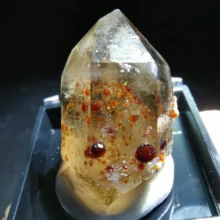 100% high quality natural crystal column with garnet intergrowth crystal mineral specimen (sent to box) 100% high quality natural crystal column with garnet intergrowth crystal mineral specimen (sent to box)