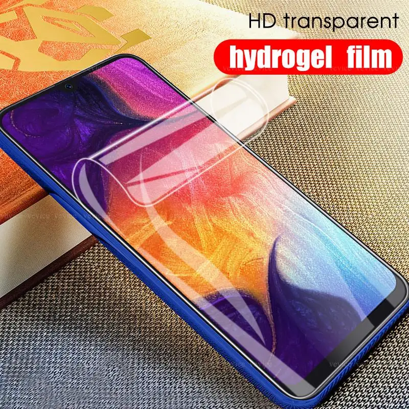 9D Гидрогелевая пленка для защиты экрана samsung Galaxy A50 A30 A70 S10e TPU мягкая кристально