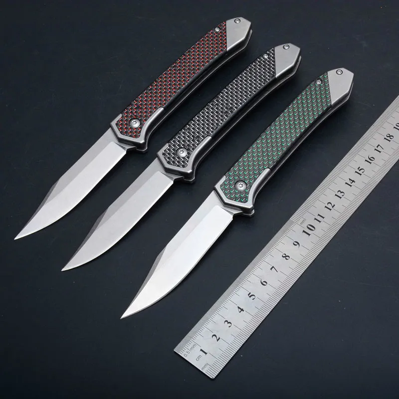 

BF96 D2 blade/G10+carbon fiber handle Folding knife Outdoor survival camping cuchillo tactico militar pocket canivetes EDC tools