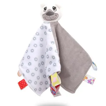 

Soft Animal Appease Towel Baby Plush Rattle Blankie of Infant Comforter Appease Toys Bed Sleep Animal Cloth Blanket Cartoon Toys