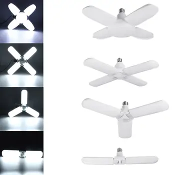 

LED Bulb E27/E26 Bulb 2/3/4/4+1 265V No Flicker Foldable Fan Blade LED Lamps LED Ceiling Lights For Living Room Garage Lighting