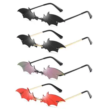 

Party Sunglasses Irregular Hippie Shades with Colored Lenses Bat Shape Sunglasses
