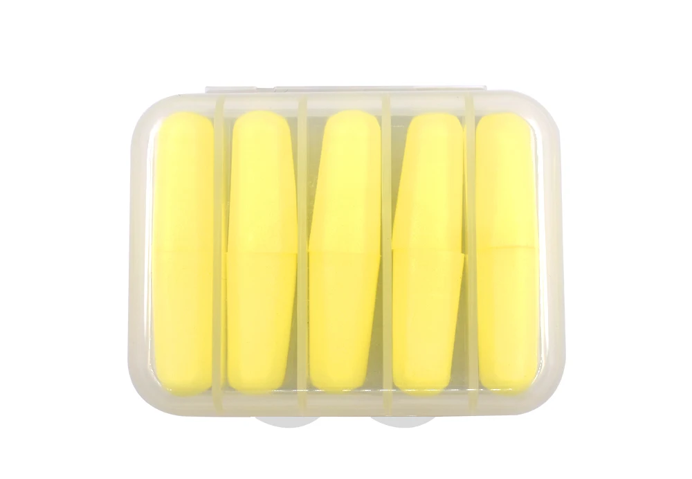 5pairs Box-packed PU Sponge Earplugs Ear Protection Noise Reduction Sound Insulation Sleep Noise Reduction - Famidy.com